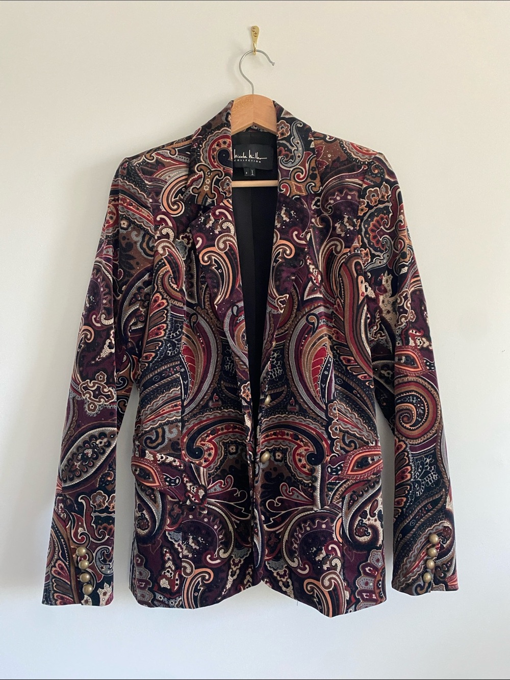 Nicole Miller Collection Paisley Tailored Blazer - Picture 2 of 10
